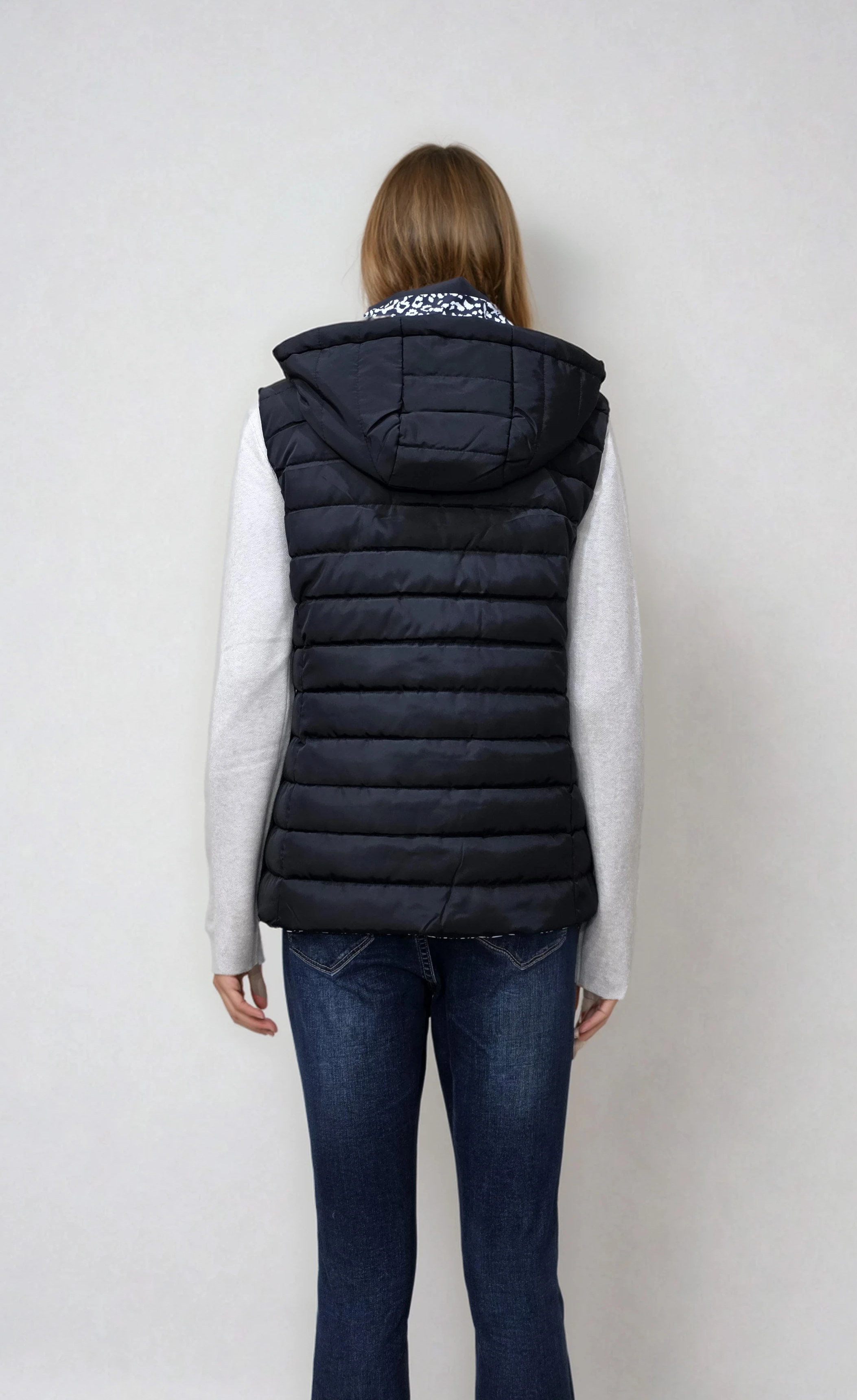 Γυναικείο double face αμάνικο μπουφάν